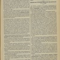 0653 - Page 647 - Séance de l'Académie de médecine. (3 juin 1900). M. Laveran, une note de M. Marinesco : Lésions histologiques de la rage chez l'homme et chez les animaux / M. Hervieux, recueillies par M. Laforgue : Épidemie de variole / M. Saint-Philipe : Traitement de l'entéro-colite des enfants par la poudre de guarana / M. Lancereaux : Anévrysme de la crosse de l'aorte / Séance de la Société médicale des hôpitaux. (1er juin 1900). M. Béclère, à propos de la récente communication de MM. Variot et Chicolot : Mensuration de l'aire du coeur par la radiographie / M. le Professeur Potain : Fièvre typhoïde succédant à la grippe / Ostéo-arthrite suppurée d'origine pneumococcique, l'avant-dernière séance, par M. Fernet, ont engagé M. Rendu