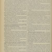 0714 - Page 708 - Séance de l'Académie de médecine. (19 juin 1900). M. Lemaistre : Cas de rage / M. Delorme : Désinfection de l'eau de puits à l'aide de solution de permanganate de potasse / M. Artaud : Extrait de marrons d'Inde dans le traitement des hémorroïdes / Revue de la presse. Médecine. Comment agit le système nerveux dans les infections. (Centralbl. f. Inn. Med., 1900, n° 20, p. 524) / Méthodes nouvelles d'exploration du coeur. (Centralbl. f. Inn. Med., 1900, n° 19, p. 505) / Chirurgie. De l'extirpation des ganglions du cou, technique opératoire. (Wratch, 1900, n° 18, 29 avril)