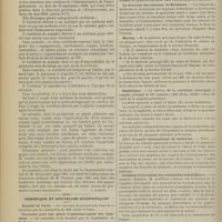 0716 - Page 710 - Intérêts professionnels. Timbre, certificats de médecins, militaires. [J. Jacquey] / Chronique et nouvelles scientifiques. Faculté de Paris / Concours pour une place d'ophtalmologiste des hôpitaux / Universités de Province / Nomination / Le doctorat des internes de Bordeaux / Marine / Statistique / XIIIe Congrès international de médecine / Création d'une caisse des recherches scientifiques / Nécrologie
