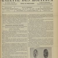 0739 - Page 733 - Sommaire / Cholécystite calculeuse suppurée. Cholécystotomie, extraction d'un gros calcul de cholestérine résection secondaire de la vésicule, guérison ; par M. A. Ricard...