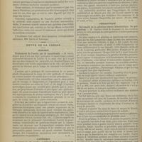 0780 - Page 774 - Séance de l'Académie de médecine. (3 mai 1900). Syphilis. M. Lereboullet / Revue de la presse. Chirurgie. Traitement de l'ascite par la laparotomie / Obstétrique. Angiotripsie du cordon ombilical chez le nouveau-né. (Wratch, 1900, 1er avril, n° 14) / Thérapeutique. De l'emploi de la gélatine comme hémostatique. Sa préparation. (Méd. mod., n° 40, 1900)