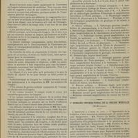 0819 - Page 813 - Intérêts professionnels. La propriété des observations médicales / XIIIe Congrès international de médecine. Paris, 2-9 août 1900 / Ier Congrès international de la presse médicale. (26-28 juillet)