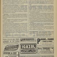 0821 - Page 815 - Chronique et nouvelles scientifiques. Guerre / Hommage à M. de Lacaze-Duthiers / Statistique / Le congrès du Sanitary Institute et de la Société française d'hygiène