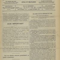 0879 - Page 873 - Sommaire / Avis important / Sur deux cas de contusion du foie avec laparotomie immédiate ; par M. A. Gosset...