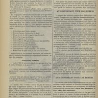 0906 - Page 900 - La lutte contre l'alcoolisme par l'image et l'affiche, en France ; par M. Courtois-Suffit... / Avis important pour les hommes/ Avis important pour les femmes