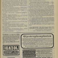 0941 - Page 935 - A travers les congrès / Chronique et nouvelles scientifiques. Marine / L'onychophagie dans les écoles parisiennes
