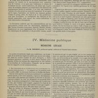 1062 - Page 1056 - XIIIe Congrès international de médecine. Paris, 2-9 août 1900. III. Obstétrique et gynécologie. Gynécologie ; par M. Platon... Communications diverses. Professeur Sneguireff... / IV. Médecine publique. Médecine légale ; par M. Thoinot... I. De l'influence de la putréfaction sur la docimasie pulmonaire hydrostatique. MM. les docteurs Descoust et Bordas...