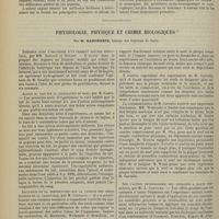 1076 - Page 1070 - XIIIe Congrès international de médecine. Paris, 2-9 août 1900. V. Sciences biologiques. Anatomie comparée, histologie et embryologie par M. Babonneix... Topographie cranio-cérébrale, par M. Waldeyer / Les premiers développements du cerveau antérieur des oiseaux, par M. Weber / Physiologie, physique et chimie biologiques ; par M. Babonneix... Présence dans l'organisme d'un ferment soluble réducteur, par MM. Abelous et Gérard / Action du lait sur la coagulation du sang, par M. Camus / Influence de la température sur la fatigue des nerfs moteurs de la grenouille, par M. Carvallo / Sur l'action physiologique des courants à haute fréquence, par M. J. Carvallo