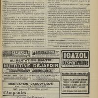 1087 - Page 1081 - Chronique et nouvelles scientifiques. Distinctions honorifiques / Monument élevé à la mémoire de Jules Rochard / Hôpital Necker / Statistique
