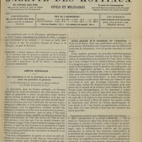 1089 - Page 1083 - Sommaire / Revue générale. Des indications et de la pratique de la balnéation dans les pyrexies en général. Par M. Odilon Martin... I. Action générale de la balnéation sur l'organisme