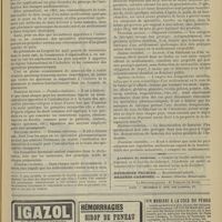 1139 - Page 1133 - Ier Congrès de l'industrie et du commerce des spécialités pharmaceutiques. Projets de résolutions présentés au congrès des spécialités pharmaceutiques / Académie de médecine