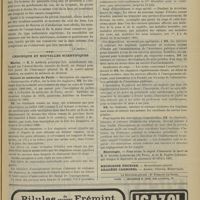 1167 - Page 1161 - Du cancer thyroidien. Symptômes et formes cliniques ; par A. Carrel... (A suivre) / Chronique et nouvelles scientifiques. Marine / Faculté de médecine de Paris / Nécrologie