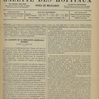1329 - Page 1323 - Sommaire / Les accidents de la médication arsenicale interne d'après M. Dupoux