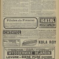 1335 - Page 1329 - Chronique et nouvelles scientifiques. Marine / Médecine sanitaire maritime / Hôpital Saint-Antoine / Faculté des sciences
