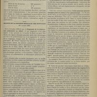1357 - Page 1351 - L'huile de foie de morue / Séance de la Société médicale des hôpitaux. (26 octobre 1900). Diagnostic de la tuberculose pulmonaire au début / Otite moyenne pneumococcique prise au contact d'un pneumonique / M. Variot, en collaboration avec M. Devé : Polymorphisme des angines de la scarlatine / M. Laignel-Lavastine : Pneumonie avec ictère et faible réaction thermique