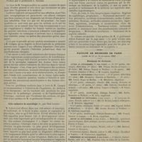 1405 - Page 1399 - Revue bibliographique. La fièvre typhoïde dans les pays chauds, par M. Crespin... Préface par le Professeur J. Teissier / Aide-mémoire de neurologie, par Paul Lefert / Traitement de la syphilis, par M. Emery... Préface de M. le Professeur Fournier / Faculté de médecine de Paris. (Actes du 19 au 24 novembre 1900). Examens de doctorat