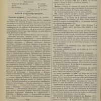 1426 - Page 1420 - Formulaire. Formules des bains médicamenteux. (Journ. de méd. de Paris) / Revue bibliographique. Traité des épilepsies, par le Docteur J.-B. Gélineau / Chronique et nouvelles scientifiques. Concours de l'internat / Marine / Statistique / Conférences de déontologie médicale / Laboratoire d'anatomie comparée du Muséum / Clinique otologique de l'institution nationale des sourds-muets