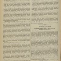 1432 - Page 1426 - Notes de clinique thérapeutique. Traitement des cardiopathies chroniques ; par M. Guihal... / Médecine pratique. Le sérum artificiel dans la fièvre typhoïde sous forme d'entéroclyse / L'hydrate de chloral en frictions dans le lumbago et la névralgie sciatique