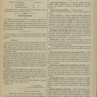 1442 - Page 1436 - Revue de la presse. Bactériologie. Nouvelle méthode de recherche du bacille de Koch dans les crachats. (Arch. gén. de méd., 1900) / Formulaire. Gouttes antihémorroïdaires / Rectifications / Chronique et nouvelles scientifiques. Concours de l'internat / Distinctions honorifiques / Hommage au Professeur Raymond / Projets de loi / Noms de médecins donnés à des rues de Paris / Conférences pratiques sur l'allaitement artificiel / Hôpital Saint-Louis / Muséum d'histoire naturelle