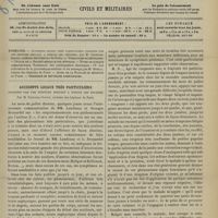 1485 - Page 1479 - Sommaire / Accidents locaux très particuliers produits par une teinture servant à noircir les souliers ; par M. Courtois-Suffit...