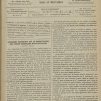 0063 - Page 57 - Sommaire / Nouvelles recherches sur la parasitologie des kystes hydatiques multiloculaires ; par Mlle S. Broïdo