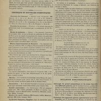 0068 - Page 62 - Revue bibliographique. La pratique du massage, par M. de Frumerie... / Chronique et nouvelles scientifiques. Concours de l'internat / Facultés de province / Écoles de médecine / Maison départementale de Nanterre / Marine / Nomination / Société anatomique / La Société française d'hygiène / Conférences / Le sultan et le médecin / Chemins de fer de Paris à Lyon et à la Méditerranée / Bulletin bibliographique