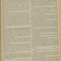 0095 - Page 89 - Séance de l'Académie de médecine. (22 janvier 1901). Extirpation de la rotule suivie de la conservation des mouvements du genou et de la restauration des fonctions du triceps, M. Berger / M. Laborde : Appareil de contention pour prévenir les attitudes vicieuses et les déformations chez les jeunes violonistes / M. Laborde : Rappel à la vie d'un enfant nouveau-né en état d'asphyxie blanche complète à l'aide des fractions rythmées de la langue