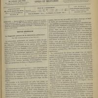 0099 - Page 93 - Sommaire / Revue générale. Le diagnostic précoce de la tuberculose pulmonaire. Par MM. Courtois-Suffit et Levi-Sirugue. I. Les stigmates de la prédisposition