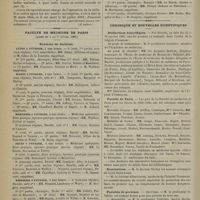 0116 - Page 110 - Variétés. Les chirurgiens de l'Hôtel-Dieu de Paris, du XVe au XIXe siècle ; par le Docteur A. Corlieu... (A suivre) / Faculté de médecine de Paris. (Actes du 4 au 9 février 1901). Examens de doctorat / Chronique et nouvelles scientifiques. Distinctions honorifiques / Faculté de Paris / Nominations / Facultés de province / Écoles de médecine / Marine