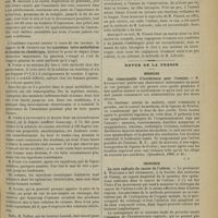 0123 - Page 117 - Séance de l'Académie de médecine. (29 janvier 1901). M. Guéniot : Injections intra-médullaires de cocaïne en obstétrique / M. Pinard : Rappel à la vie d'un enfant nouveau-né par les tractions de la langue / Revue de la presse. Médecine. Cas remarquable d'intolérance pour l'arsenic. M. Katchkatchev. (Ejenedelnik, 1900, n° 41) / Chirurgie. La cure radicale du cancer de l'utérus