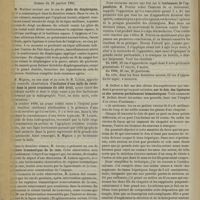 0134 - Page 128 - Armand Després. (13 avril 1834 - 27 juillet 1896) ; par M. Paul Segond... / Séance du 23 janvier 1901. M. Walther : Plaie du diaphragme / M. Mignon, en son nom et au nom de M. Loison : Inclusion d'une balle de revolver dans la paroi cranienne du côté droit / M. Auvray : Rupture traumatique de la rate / Traitement de l'appendicite : M. Poirier / M. Delbet : Sur le foie, des ligatures et des sutures parfaitement hémostatiques