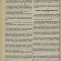 0148 - Page 142 - Appendicite post-puerpérale à streptocoques. Résection à froid de l'appendice ; guérison ; par MM. Thévenot... / Séance de l'Académie de médecine. (5 février 1901). M. Laborde : Tube laryngien et des tractions rythmées de la langue / M. Robin : Glycosurie d'origine dyspeptique