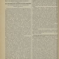 0150 - Page 144 - Séance de l'Académie de médecine. (5 février 1901). M. Hervieux : Variole récidivée / De l'influence des courants de haute fréquence sur l'activité de réduction de l'oxyhémoglobine ; d'après M. Guillaume / Revue de la presse. Médecine. Diagnostic de la tuberculose pulmonaire fermée. (C. R. in Centralbl. f. Inn. Med., 1900, n° 48, p. 1204) / Nouveau signe perçu à la percussion thoracique dans les cas de dilatation de l'estomac. (Klin. Journ., déc. 1900) / Valeur du signe de Babinski
