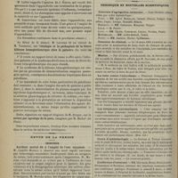 0212 - Page 206 - Séance de l'Académie de médecine. (19 février 1901), sur la communication de M. Dieulafoy : M. Lucas-Championnière / M. Laveran, sur un travail de M. Toussaint : Étiologie et la pathogénie de la fièvre bilieuse hémoglobinurique chez le palustre / M. Berger : Suture par agrafage de la peau / Revue de la presse. Chirurgie. Accident mortel dû à l'emploi de l'eau oxygénée. (Bull. acad. roy. de méd. de Belgique, 26 janvier 1901) / Chronique et nouvelles scientifiques. Concours d'agrégation (médecine) / Concours de clinicat / Marine / La lutte contre l'alcoolisme / Les téléphones automatiques / Cours d'ophtalmologie / Conférence d'externat