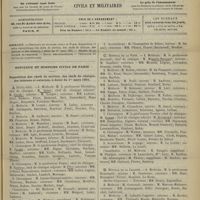 0251 - Page 245 - Sommaire / Hôpitaux et hospices civils de Paris. Répartition des chefs de service, des chefs de clinique, des internes et externes, à dater du 1er mars 1901