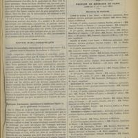 0263 - Page 265 - Revue bibliographique. Travaux de neurologie chirurgicale (cinquième année), publiés sous la direction du Docteur A. Chipault / Épilepsie, traitement, assistance et médecine légale, par le Professeur Kovalevsky / Faculté de médecine de Paris. (Actes du 11 au 16 mars 1901). Examens de doctorat