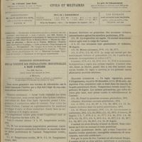 0323 - Page 325 - Sommaire / Recherches expérimentales sur la toxicité des préparations industrielles à base d'aniline ; par MM. Breton... et Michaut...