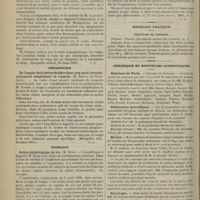 0328 - Page 330 - Revue de la presse. Médecine. Voies urinaires. Corps étrangers de l'urètre. (Montpellier médical, 10 mars 1901) / Thérapeutique. De l'emploi de la levure de bière dans cinq cas de broncho-pneumonie compliquant la rougeole. (Montpellier méd., 10 mars 1901) / Hydrologie. Action physiologique du vin. (C. R. de l'Acad. des sc., 1901, n° 7) / Médecine pratique. Injections de créosote / Chronique et nouvelles scientifiques. Hôpitaux de Paris / Distinctions honorifiques / Marine / Nécrologie