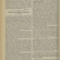 0398 - Page 400 - Revue générale. Le foie mobile. Par M. Maurice Soupault... IV. Anatomie pathologique. (A suivre) / Séance de la Société de chirurgie. (4 avril 1901). MM. Brin, Gilis et Léon Imbert : Traitement chirurgical du gros intestin / M. Demoulin : Plaie de l'artère axillaire / M. Berger : Hémorragie intestinale à la suite d'une opération d'appendicite à froid / M. Chaput : Fragments de balle inclus dans la substance cérébrale / M. Souligoux : Rétrécissement du rectum / Epithélioma térébrant, M. Reclus
