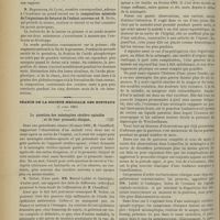 0406 - Page 408 - Séance de l'Académie de médecine. (9 avril 1901). M. Debove : Moustiques à Paris / M. Hugounenq : Composition minérale de l'organisme du foetus de l'enfant nouveau-né / Séance de la Société médicale des hôpitaux. (5 avril 1901). La question des méningites cérébro-spinales et de leur pronostic éloigné