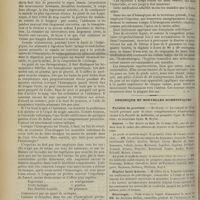 0408 - Page 410 - Médecine pratique. Quelques mots à propos de l'action de l'électricité sur les glandes mammaires. Par M. Fournier... / Traitement de quelques hémoptysies / Chronique et nouvelles scientifiques. Facultés de province / Guerre / Hôpital Saint-Antoine / Nécrologie