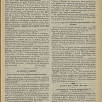 0417 - Page 419 - Indications et contre-indications de l'électricité dans les hémorragies utérines ; d'après M. A. Zimmern / Médecine pratique. Le sérum gélatiné dans les hémorragies viscérales / Action analgésique de la santonine contre les douleurs fulgurantes du tabes / L'albuminurie produite par l'antipyrine / Procédé pratique pour augmenter la solubilité de l'acide borique/ Revue bibliographique. Bibliothèque de chirurgie contemporaine, Directeurs : A. Ricard, E. Rochard