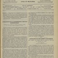 0423 - Page 425 - Sommaire / Cytodiagnostic de la pachyméningite cervicale hypertrophique ; par MM. Widal..., et L. Le Sourd / Autoplastie par déplacement d'une mamelle pour combler une énorme perte de substance résultant de l'ablation de l'autre ; par H. Morestin...