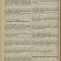 0464 - Page 466 - Revue bibliographique. Traité des affections vénériennes, par le Professeur Edmond Lesser... 2e édition française, traduite sur la 9e édition allemande, par M. Adrien Bayet... / Chronique et nouvelles scientifiques. Distinctions honorifiques / Le Congrès de la tuberculose / Changement de tenue du corps de santé militaire / Interdiction de l'emploi du blanc de césure dans la peinture / Insalubrité des monte-plats / La pluie de sang de Palerme (9-10 mars 1901). M. Stanislas Menier / Hôpital Saint-Louis / Hôpital Saint-Antoine / Bulletin bibliographique