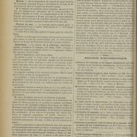 0476 - Page 478 - Revue bibliographique. Anatomie chirurgicale et médecine opératoire de l'oreille moyenne, par A. Broca... N° 26 de l'Oeuvre médico-chirurgical (M. Critzman...) / Chronique et nouvelles scientifiques. Marine / Oeuvres de mer / Statistique / Un cas difficile / Bulletin bibliographique