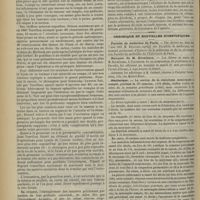 0532 - Page 534 - Revue générale. De l'étranglement des tumeurs pelviennes par torsion de leur pédicule. Par M. Léon Bérard... VIII. Pronostic et traitement / Chronique et nouvelles scientifiques. Faculté de médecine de Paris / Banquet de M. Kirmisson / Statistique
