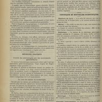 0556 - Page 558 - Revues générale. Les accidents nerveux de la blennorragie. Par Gabriel Delamare... IV. Névrites périphériques / Médecine pratique. L'arrêt des métrorragies par des mouvements gymnastiques / La cure de raisins en urothérapie / Chronique et nouvelles scientifiques. Hôpitaux de Lyon / Marine / Statistique / Nécrologie