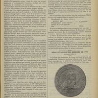 0603 - Page 605 - Médecine pratique. Le traitement médical de l'appendicite / Sceau du collège des médecins de Lyon gravé en 1682