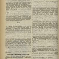 0604 - Page 606 - Création à Paris d'un Institut de médecine coloniale / Thèses soutenues à la Faculté de médecine de Paris pendant l'année scolaire 1900-1901 / Chronique et nouvelle scientifiques. Guerre / Marine / Prix de médecine d'armée / Distinctions honorifiques / Chassagnac et Maisonneuve