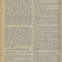 0620 - Page 622 - Revue de la presse. Laryngologie et rhinologie. Les irrigations antiseptiques du nez comme moyen de traitement de la coqueluche. (Rev. des mal. de l'enf., juin, 1901) / Opium et décoctions de farine d'avoine chez l'enfant. (Journ. de méd. de Bordeaux, n° 22, 1901) / Chronique et nouvelles scientifiques. Conseil de l'Université / Facultés de province / École de médecine. M. Dietrich / Guerre / Marine / La paternité de la cocaïnisation spinale / Grève de médecins de Leipzig / Nécrologie